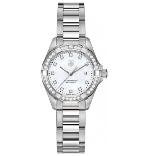 Aquaracer 300M Quartz 27 Stainless Steel / Diamond / MOP - Diamond / Bracelet